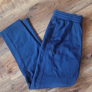 Under Armour Navy Jogger Pants, Size L, Fleece Lined, Pockets